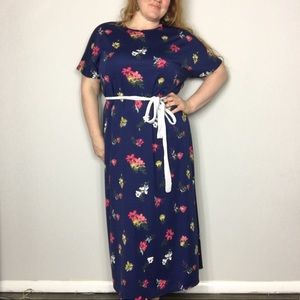 LuLaRoe Plus Size Maxi Floral Dress